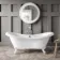 Tonbridge 1600mm Roll Top Bath - White Ball Feet