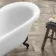 Tonbridge 1600mm Roll Top Bath - Black Ball Feet