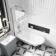 Abingdon 1500 Roll Top Shower Bath - Black Ball Feet & 6mm Easy Clean Screen