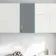 Harper Stone Grey Wall Hung Cabinet 600x300mm - Brushed Brass Accents