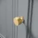 Monaco Dove Grey Side Cabinet Unit 300mm - Brushed Brass Accents