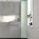 Monaco Chalk White Floor Standing Tall Cabinet Unit 300mm - Brushed Brass Accents