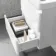 Corsica Gloss White Wall Hung Slimline Basin Drawer Vanity 500mm