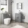 Avon Stone Grey Vanity with Oval Counter Top Basin 600mm