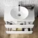 Trent Gloss White Vanity Drawer with Oval Counter Top Basin 800mm