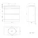 Trent Gloss White Vanity Drawer with Oval Counter Top Basin 800mm