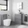 Trent Stone Grey Vanity Drawer with Oval Counter Top Basin 600mm