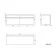 Trent Stone Grey Wall Hung Drawer with Marble Top 1200mm - Excludes Counter Top Basins