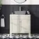 Bermuda Chalk White Cabinet with Marble Top 800mm - Excludes Counter Top Basin