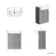 Monaco Dove Grey Basin Vanity 600mm