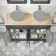 Lucia Graphite Grey Cabinet with Oak Effect Top 1200mm - Excludes Counter Top Basins