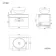 Avon Gloss White Wall Hung Drawer Vanity with Marble Top & Oval Counter Top Basin 600mm - Black Accents