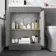 Avon Stone Grey Combination Vanity Basin and Atlanta Toilet 1100mm - Black Accents - Left Handed