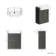 Monaco Graphite Grey Basin Vanity 600mm - Brushed Brass Accents