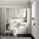 Monaco Chalk White Combination Vanity Traditional Basin with Marble Top & Atlanta Toilet 1200mm - Brushed Brass Accents