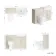 Monaco Chalk White Combination Vanity Traditional Basin and Seattle Toilet 1200mm - Brass Knurled Handles