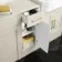 Monaco Chalk White Combination Vanity Traditional Basin and Hudson Toilet with Wooden Seat 1500mm - Brass Knurled Handles