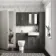 Monaco Graphite Grey Combination Vanity Basin and Seattle Toilet 1200mm - Brass Knurled Handles