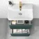 Corsica Midnight Green Slimline Basin Drawer Vanity 500mm