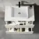 Crete Fluted Linen White Wall Hung Drawer Vanity with Marble Top & Cody Basin 800mm