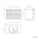 Crete Fluted Linen White Wall Hung Drawer Vanity with Marble Top & Cody Basin 800mm