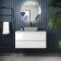 Corsica Gloss White Drawer Vanity with Marble Top 1000mm - Excludes Counter Top Basin