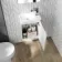 Trent Gloss White Cloakroom Wall Hung Basin Vanity 400mm and Toilet Set