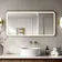 Mila Brushed Brass Illuminated LED Mirror 600x1200mm