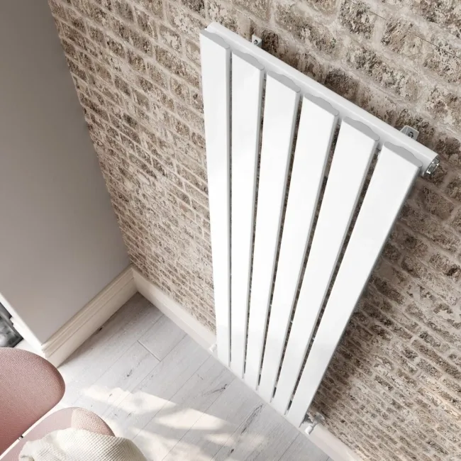 Faro White Single Flat Panel Vertical Radiator 1800x420mm