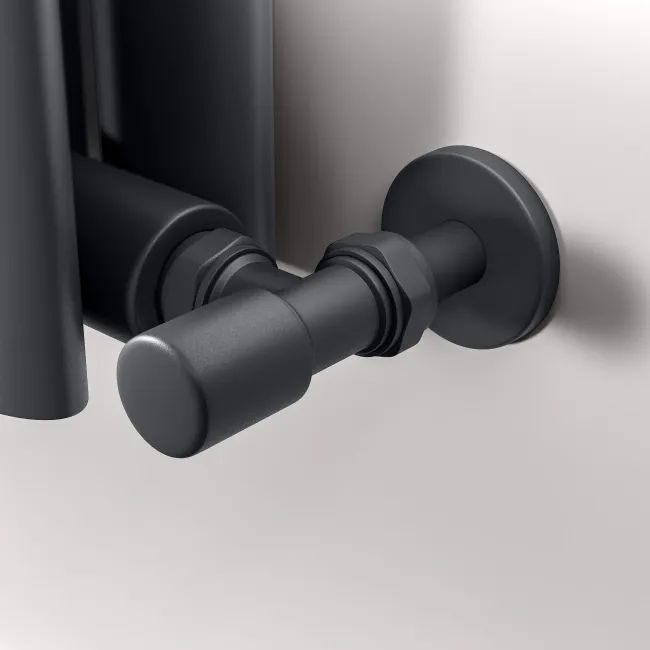 Marbella Anthracite Double Oval Panel Radiator 1800x240mm