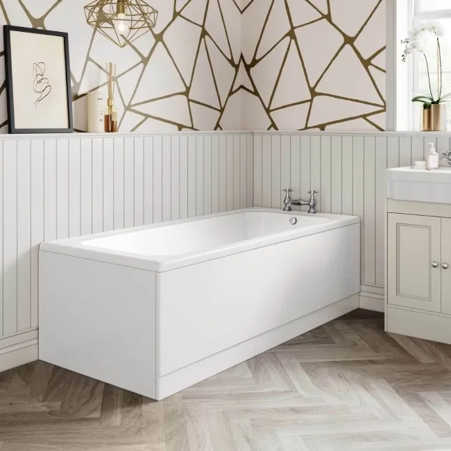 700 Super Strength Reinforced Acrylic Straight Bath End Panel