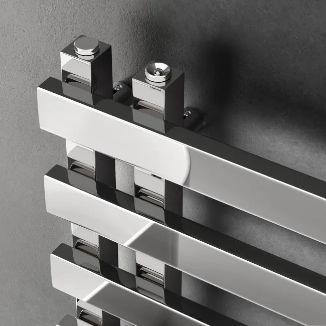 Palermo Electric Chrome Designer Heated Towel Rail 1200x450mm