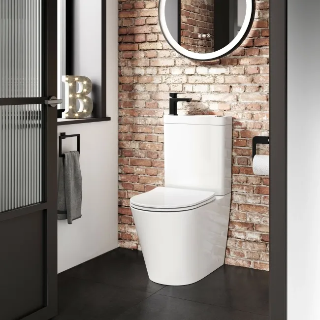 Boston 2-In-1 Combined Wash Basin & Rimless Toilet With Premium Soft Close Slim Seat