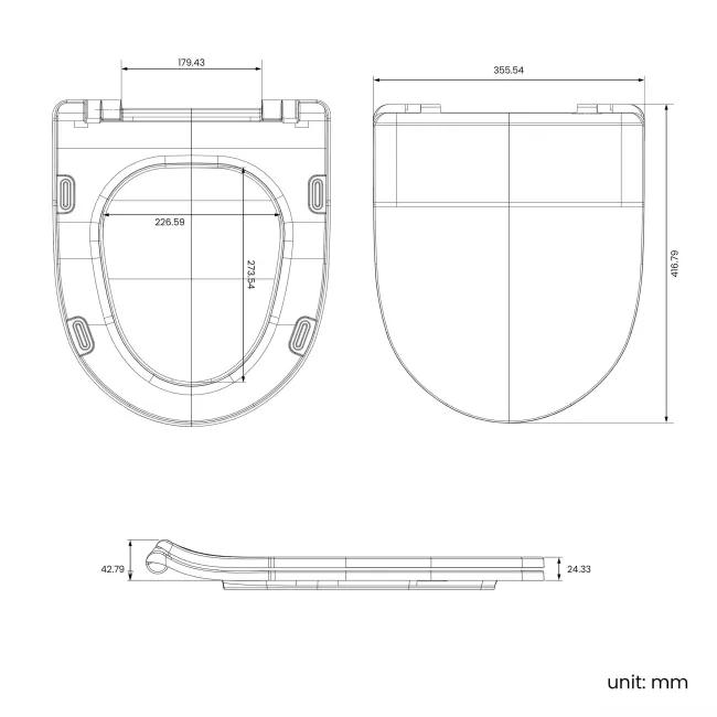 Orlando Rimless Close Coupled Corner Toilet With Soft Close Slim Seat