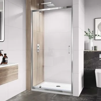 London 6mm Pivot Shower Door 1000mm