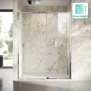Cologne Stainless Steel Easy Clean 8mm Hinged Shower Door 1600mm