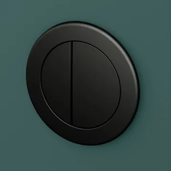 Arizona Matt Black Pneumatic Concealed Cistern Push Button