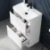 100% Waterproof - Corsica Gloss White PVC Slimline Basin Drawer Vanity 600mm