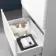 100% Waterproof - Corsica Gloss White PVC Vanity Drawer with Marble Top & Marin Basin 600mm