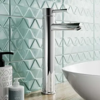 Trent Chrome High Rise Basin Mixer Tap