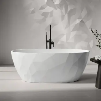 Ealing 1700mm Matt White Freestanding Bath