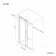 Oslo Matt Black Premium Easy Clean 8mm Sliding Shower Door 1400mm