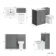 Milos Fog Grey Combination Vanity Basin and Aruba Toilet 1100mm - Chrome Handles
