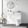 100% Waterproof - Harper Gloss White PVC Back To Wall Toilet Unit 500mm