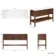 Maru Walnut Wood Grain Vanity Cabinet 1400mm with Matt White Stone Top - Basin Not Included
