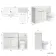 Havana Fluted Coastal White Combination Vanity Basin and Miami Toilet 1300mm - Chrome Handles