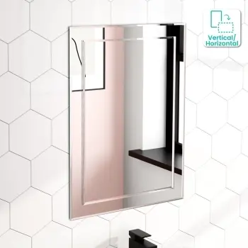 Bella Art Deco Bathroom Mirror 700x500mm