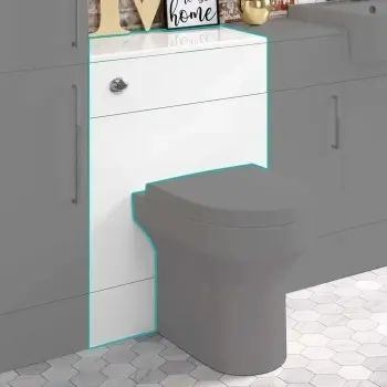 Harper Gloss White Back To Wall Toilet Unit 600mm