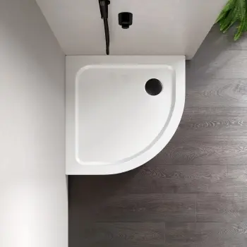 London Quadrant Stone Shower Tray 900x900mm & Riser Kit