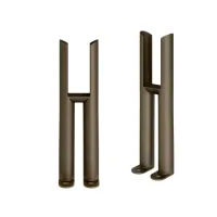 Traditional Radiator Feet Antique Gold Traditional 2 Column Radiator Feet